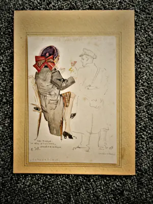 Mies Deinum - Leuke aquarel/ tekening "stationsrestauratie den Bosch" 1938 - gesigneerd kopen? Bied vanaf 37!