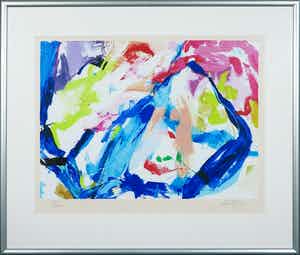 Lou Thissen - Zeefdruk, Zonder titel- Ingelijst (Groot) verkocht voor € 30!