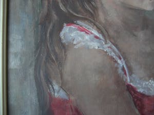 Paula Verberckmoes - Portret van jong meisje op stoel. kopen? Bied vanaf 35!