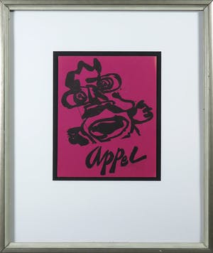 Karel Appel - Gesigneerde litho uit de uitgave Ariel 44 - Ingelijst kopen? Bied vanaf 1!