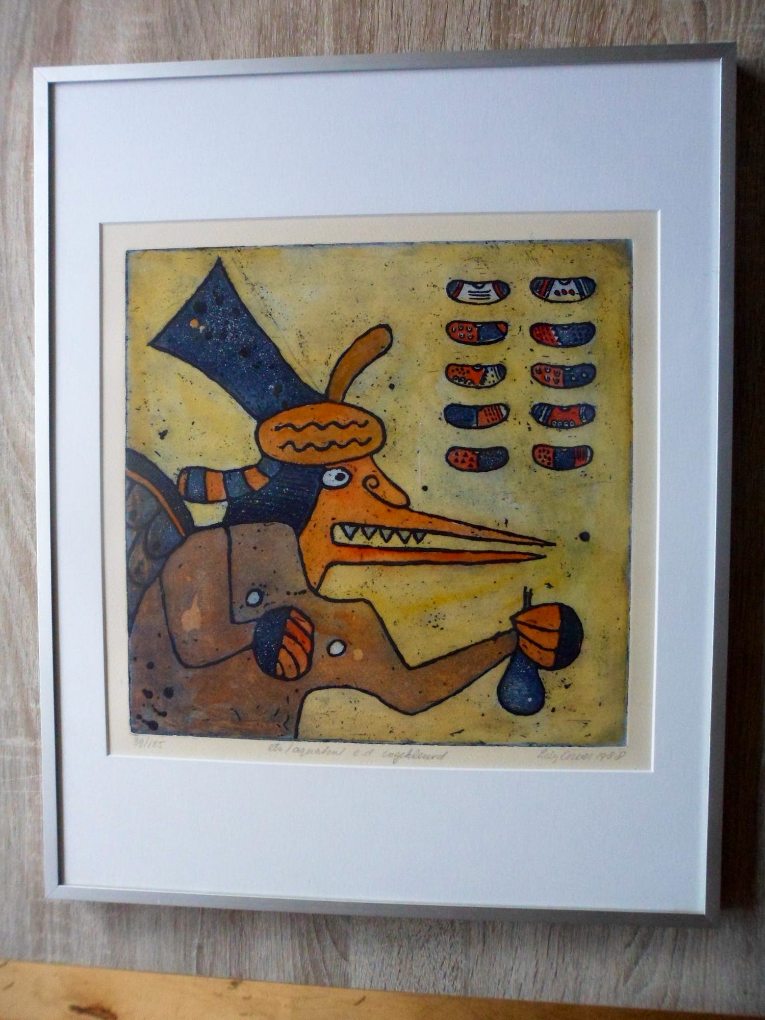 Lily Corver - Ets / Aquatint, communicatie kopen? Bied vanaf 35!