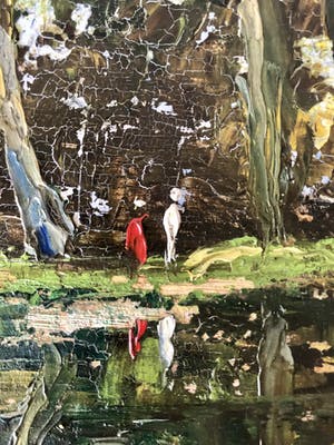 Niet of onleesbaar gesigneerd - Bosgezicht kopen? Bied vanaf 1!