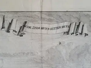 Caspar Commelin - Amsterdam, Oude zyds huys sitten huys - C Commelin - 1693 kopen? Bied vanaf 50!