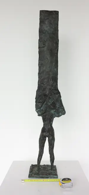 Ruudt Wackers - Brons, Vrouw met een boom kopen? Bied vanaf 600!