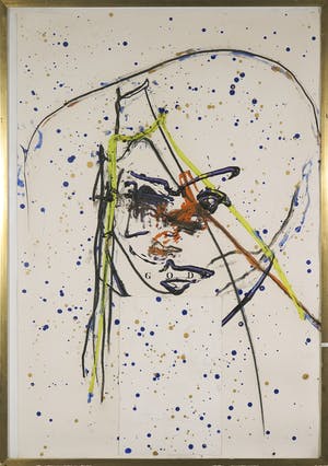 Pieter Engels - Acryl op doek, Zonder titel - Ingelijst (Zeer groot) kopen? Bied vanaf 400!