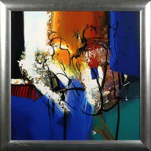 Peter Meijer - Zeefdruk op board, Zonder titel 3 - Ingelijst verkocht voor € 60!