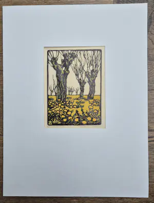 Arie Zonneveld - Arie Zonneveld - Wilgen - handgesigneerde houtsnede kopen? Bied vanaf 275!