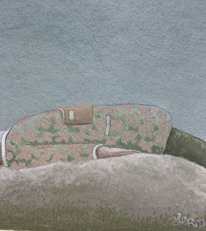 Schilder Hermanus - Lekker lui, gemengde techniek gesigneerd, 2005 kopen? Bied vanaf 65!