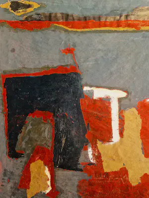 Jan Michels - een fraaie Gouache "Mediterranée" en een abstract kleuren litho - bep. oplage kopen? Bied vanaf 58!