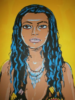 Peter Klashorst - my yellow princess [zeer groot] kopen? Bied vanaf 1!