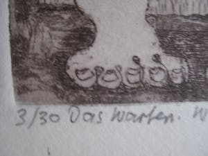 Walter Wegmuller - Ets "das Warten" kopen? Bied vanaf 25!