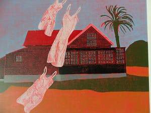 Henriette Boerendans - Houtsnede, 12 Oktober. kopen? Bied vanaf 40!