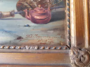 Dirk Jan van Vreumingen - stadsgezicht met 2 personen kopen? Bied vanaf 400!