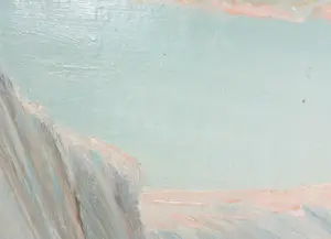 Niet of onleesbaar gesigneerd - Olieverf op board, Winterlandschap - Ingelijst kopen? Bied vanaf 1!