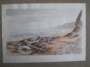 Thijs Mauve - Aquarel strand van Cornwall kopen? Bied vanaf 45!