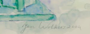 Jan Wolkers - Offset-litho, Ontwerp voor het Theo Thijssen-monument - Ingelijst kopen? Bied vanaf 50!