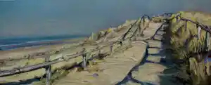 AcheterRoos Schuring - Olieverf op doek: duinlandschap (nette lijst!)? Enchérissez de 795!