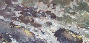 Arnout van Gilst - olie op doek, zeezicht, gesigneerd kopen? Bied vanaf 175!