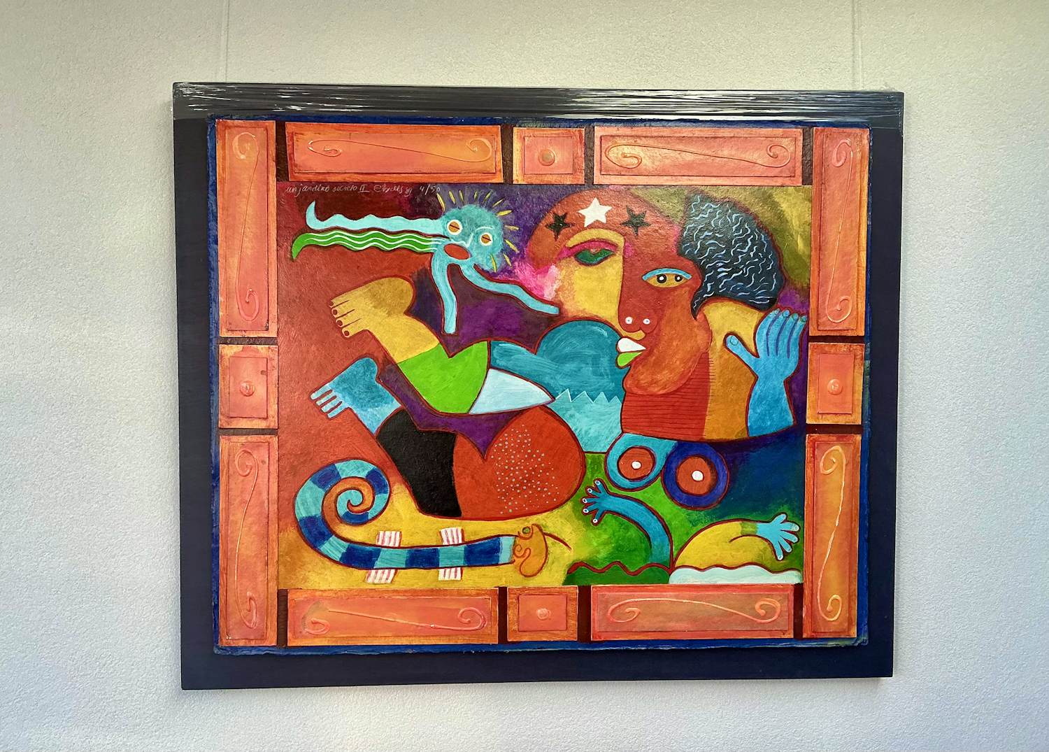 Clemens Briels - Handbewerkte zeefdruk Nr. 4 - Un jardiro secreto - op paneel kopen? Bied vanaf 325!