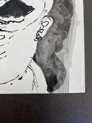 Lucebert - ' Blindeman' - mooie en originele inkttekening uit 1962 in goede staat kopen? Bied vanaf 400!