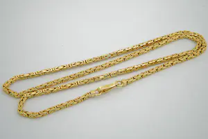 55- Zo goed als nieuwe & massief 18Karaats geelgouden "Konings" ketting kopen? Bied vanaf 1870!