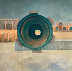 Nel Pot - acrylverf op doek - zonder titel - gesigneerd - 1988 - 100 x 100 cm kaufen? Bieten Sie von 90!