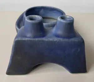 Keramische industrie Loré - Zeldzame Brutalistisch planter/duo solifleur vaas B77 by Matt Camps kopen? Bied vanaf 85!