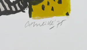 Corneille - Zeefdruk, Un nuage rose au dessus de Piediripa kopen? Bied vanaf 250!