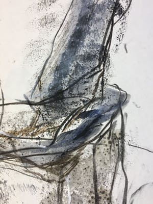 Eugenie Dammer - Abstract zonder titel / 1985 / Tekening (gemengde techniek) kopen? Bied vanaf 100!
