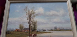 Jan Ernens - landschap met koeien. kopen? Bied vanaf 80!