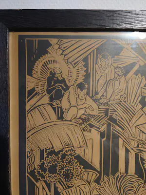 Henri van der Stok - Orpheus speelt harp voor de dieren kopen? Bied vanaf 20!