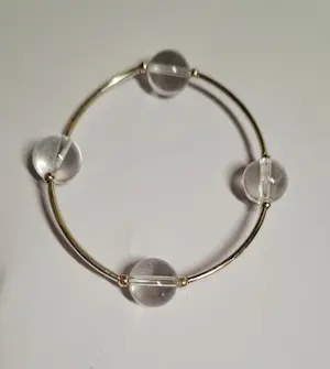 Nieuwe zilveren armband met zuivere Bergkristal edelsteen kopen? Bied vanaf 35!