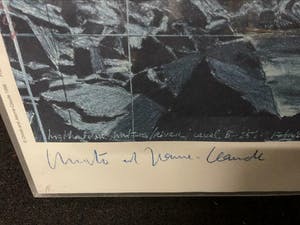 Christo - Over the river - Grote Litho in plexibox - handgesigneerd kopen? Bied vanaf 650!
