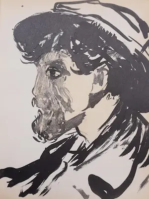 Kees van Dongen - Twee Pochoirs - “Potrait d`homme“ en “Tête de femme“ kopen? Bied vanaf 185!