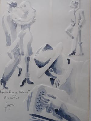Niet of onleesbaar gesigneerd - Tango en Buenos Aires. kopen? Bied vanaf 1!