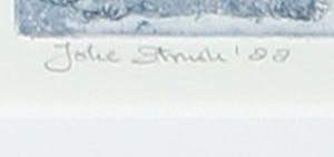 Joke Struik - Kleurenets en aquatint, Woelig water - Ingelijst kopen? Bied vanaf 35!