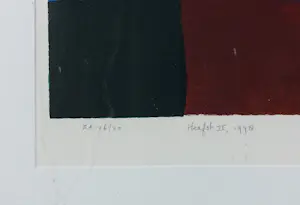 Ton Schulten - Zeefdruk op papier, Herfst II - Ingelijst kopen? Bied vanaf 300!