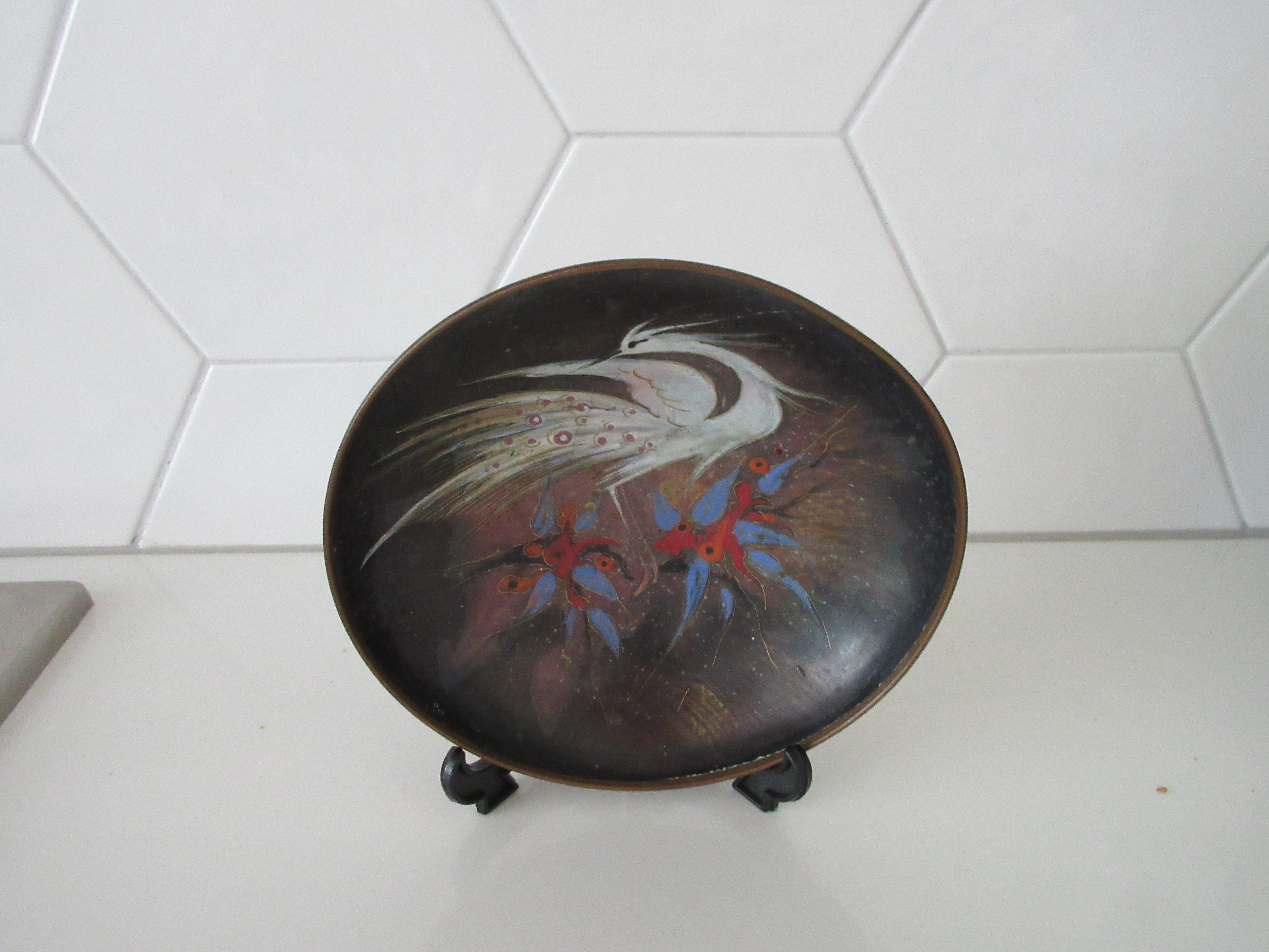 Amp Smit - Kunstemaille koperen bordje van Sagitta Maastricht kopen? Bied vanaf 15!