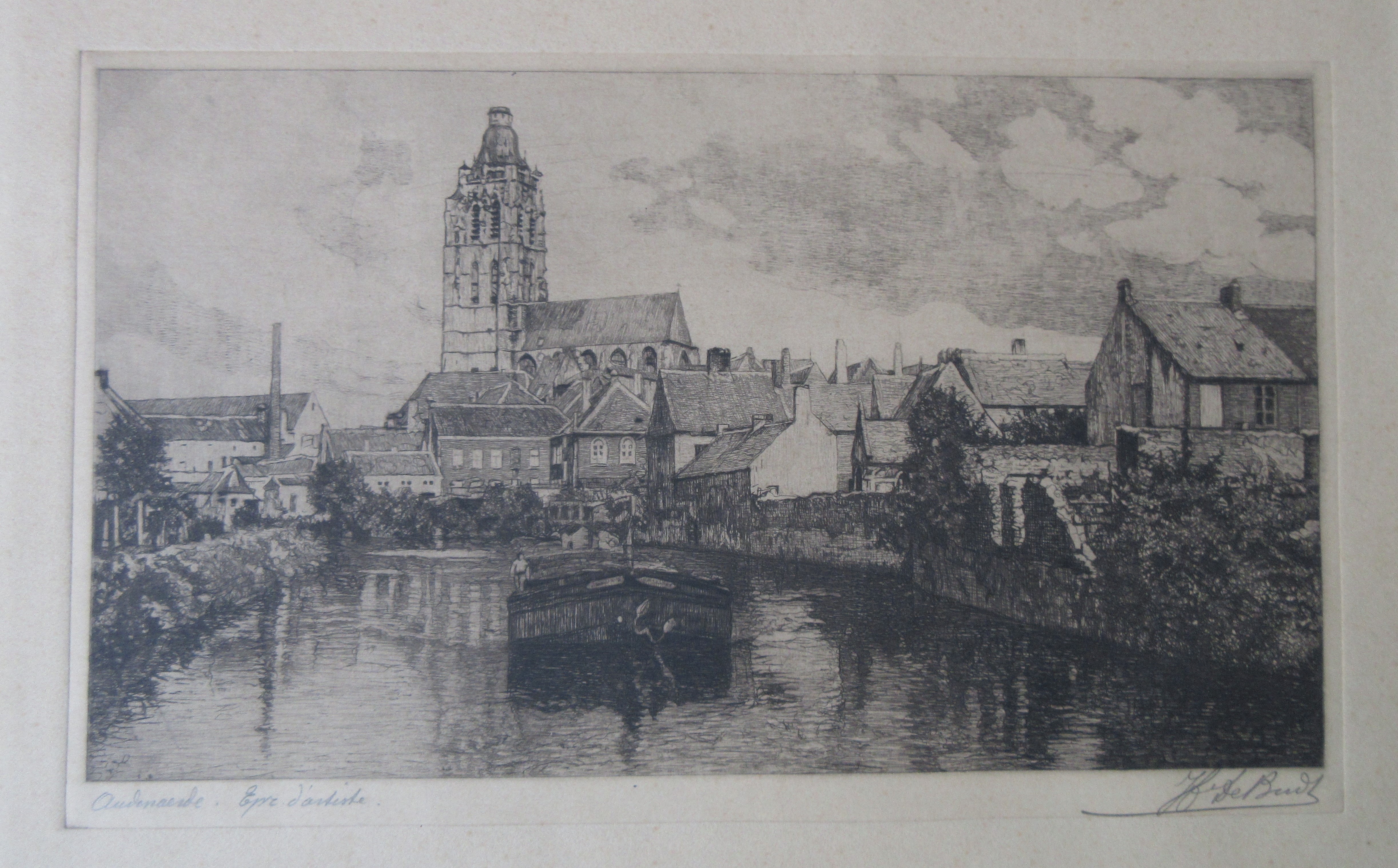 Henri De Budt - Gezicht op Oudenaerde kopen? Bied vanaf 25!