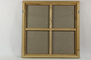 Gerriet Postma - olieverf op doek: abstract werk (mooi ingelijst, groot!) kopen? Bied vanaf 1200!