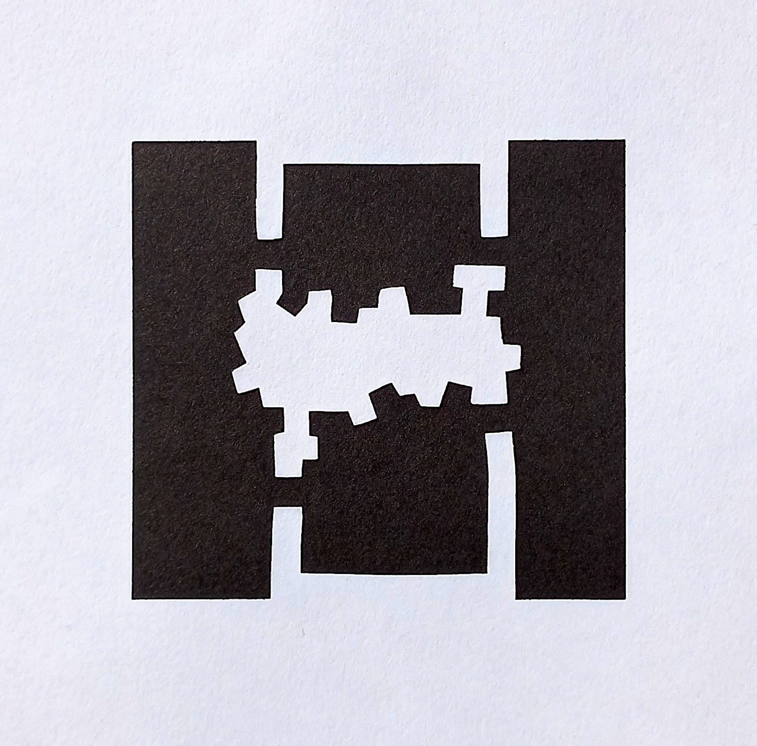 Eduardo Chillida - Abstracte compositie, originele litho met reliëfdruk verkocht voor € 60!