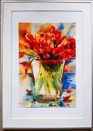 Elena Polyakova - Boeket in een vaas verkocht voor € 70!