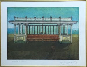 Rob Clous - Uitzicht op Zee II | Kleuren ets (V/X) - ingelijst kopen? Bied vanaf 45!