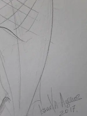 Veronika Issaeva-Agenos - Vrouw met een kat. Tekening op papier. kopen? Bied vanaf 180!