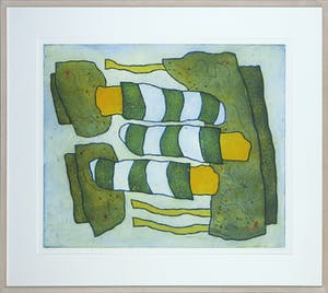 Lily Corver - Kleurenets, Zonder titel - Ingelijst kopen? Bied vanaf 35!