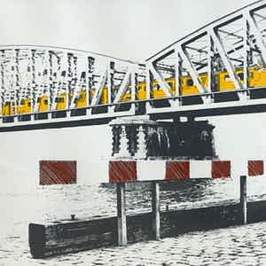 Rob van Schijndel - Knelpunt (Rotterdamse spoorbrug) incl. lijst verkocht voor € 70!