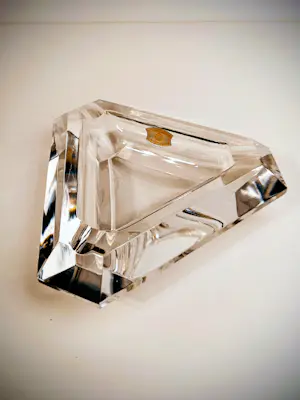 Val-Saint-Lambert - Sieradenschaaltje/asbak van kristal in mid-century stijl. kopen? Bied vanaf 39!