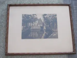 Johan Hemkes - Grachtje met Korendragershuisje Franeker kopen? Bied vanaf 60!