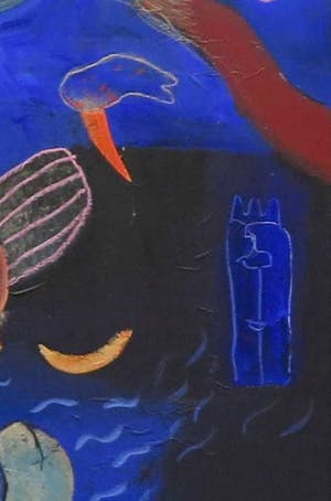 Michel van Overbeeke - Gemengde techniek op doek, Home - Ingelijst (Zeer groot) kopen? Bied vanaf 1000!