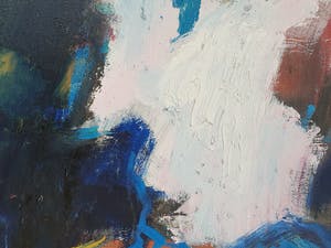 Hendrik Nijs - Schilderij 'Poolhond' (2001) - Zeer groot kopen? Bied vanaf 185!